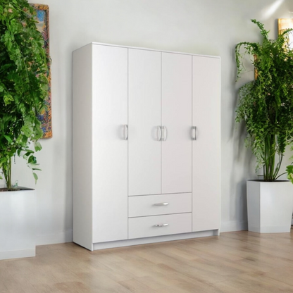 Minimalist 4 Door Wardrobe